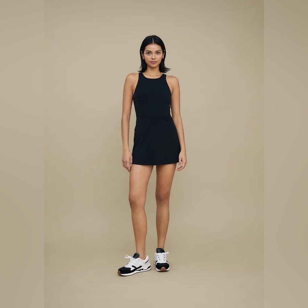 cheak Courtside Dress in Black